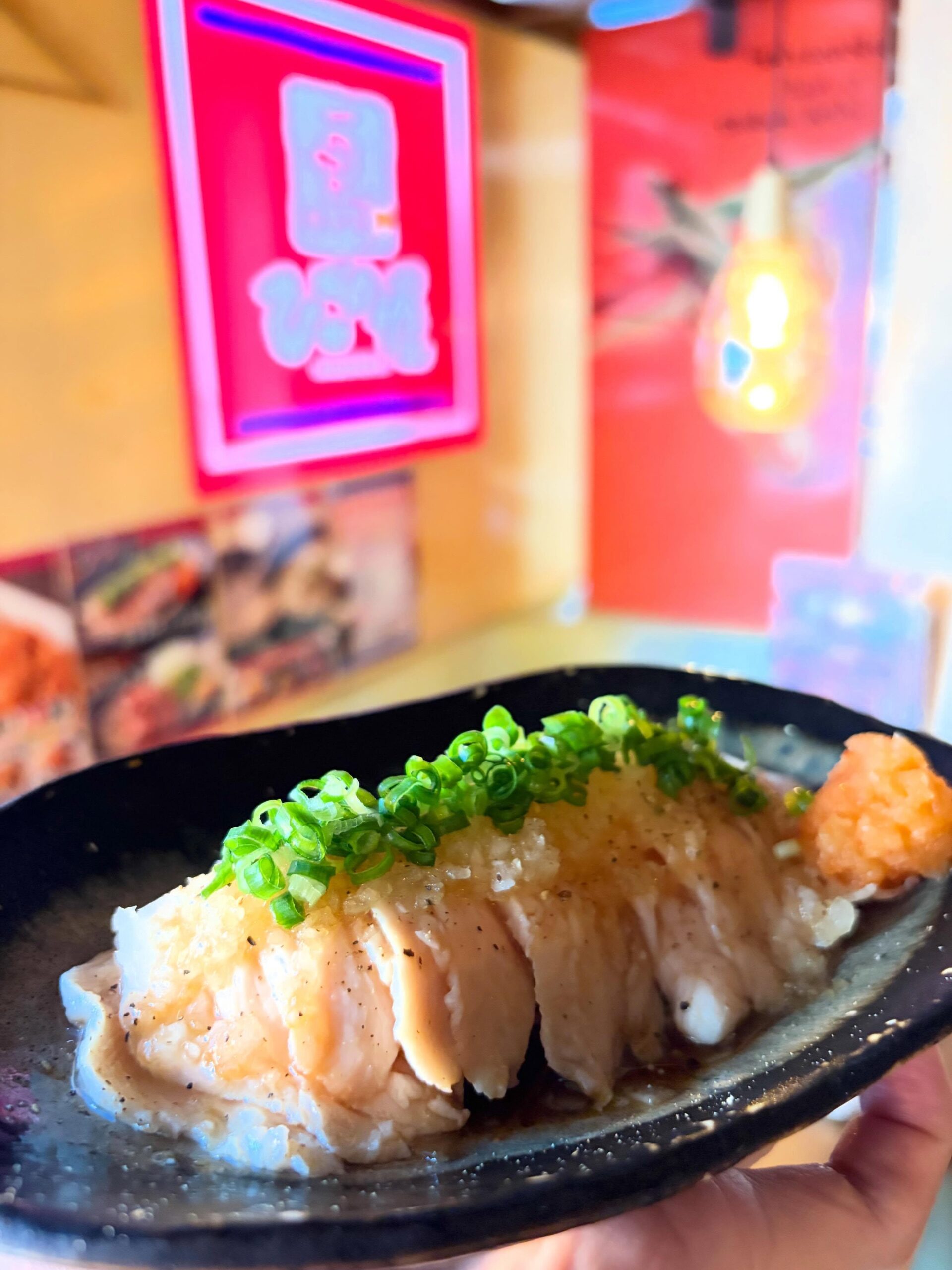 青山の居酒屋で焼き鳥を楽しむなら｜今日のおすすめ【ささみのとろぽん酢】